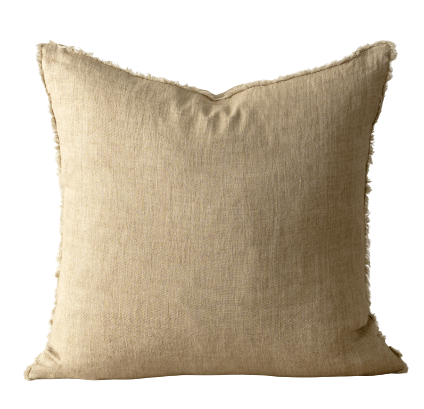 Lina Linen Pillow | Dune 24x24