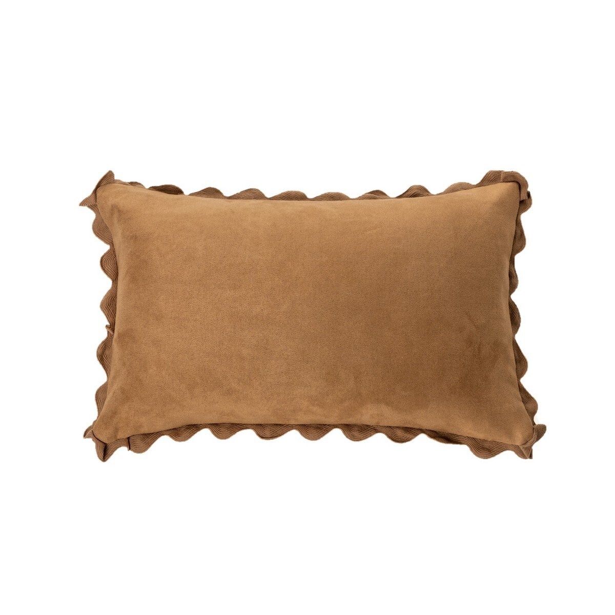 Ivory Brown Pillow | 12x20