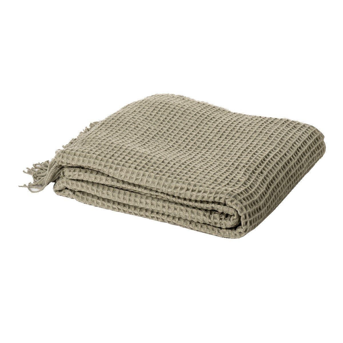 Coco Waffle Throw | Sage