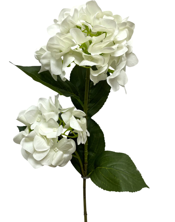 Real Touch White Hydrangea Stem | 32"