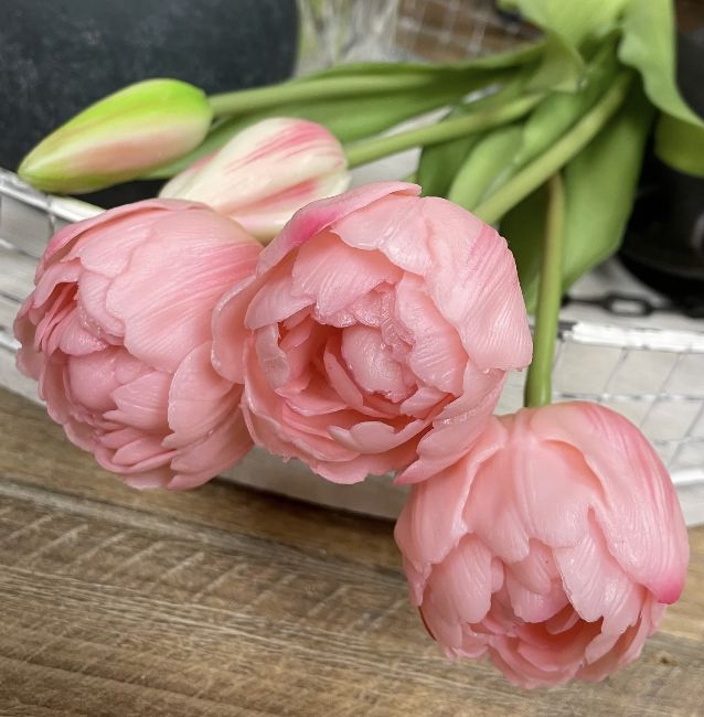 Real Touch Pink Garden Peony