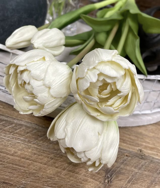 Real Touch White Garden Peony