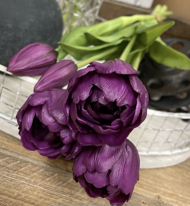 Real Touch Purple Garden Peony