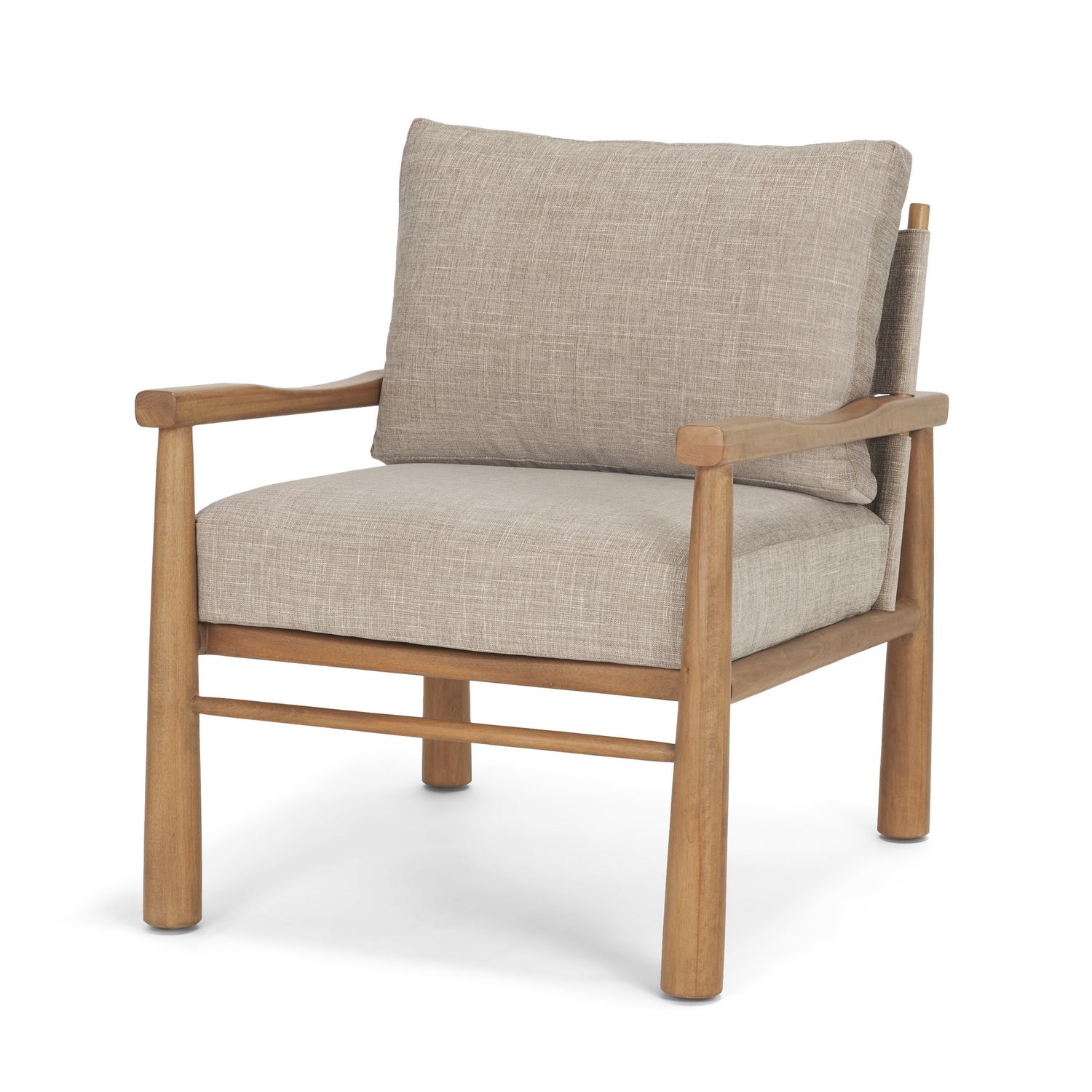 Accent Chair | Witton Gray/Beech Wood