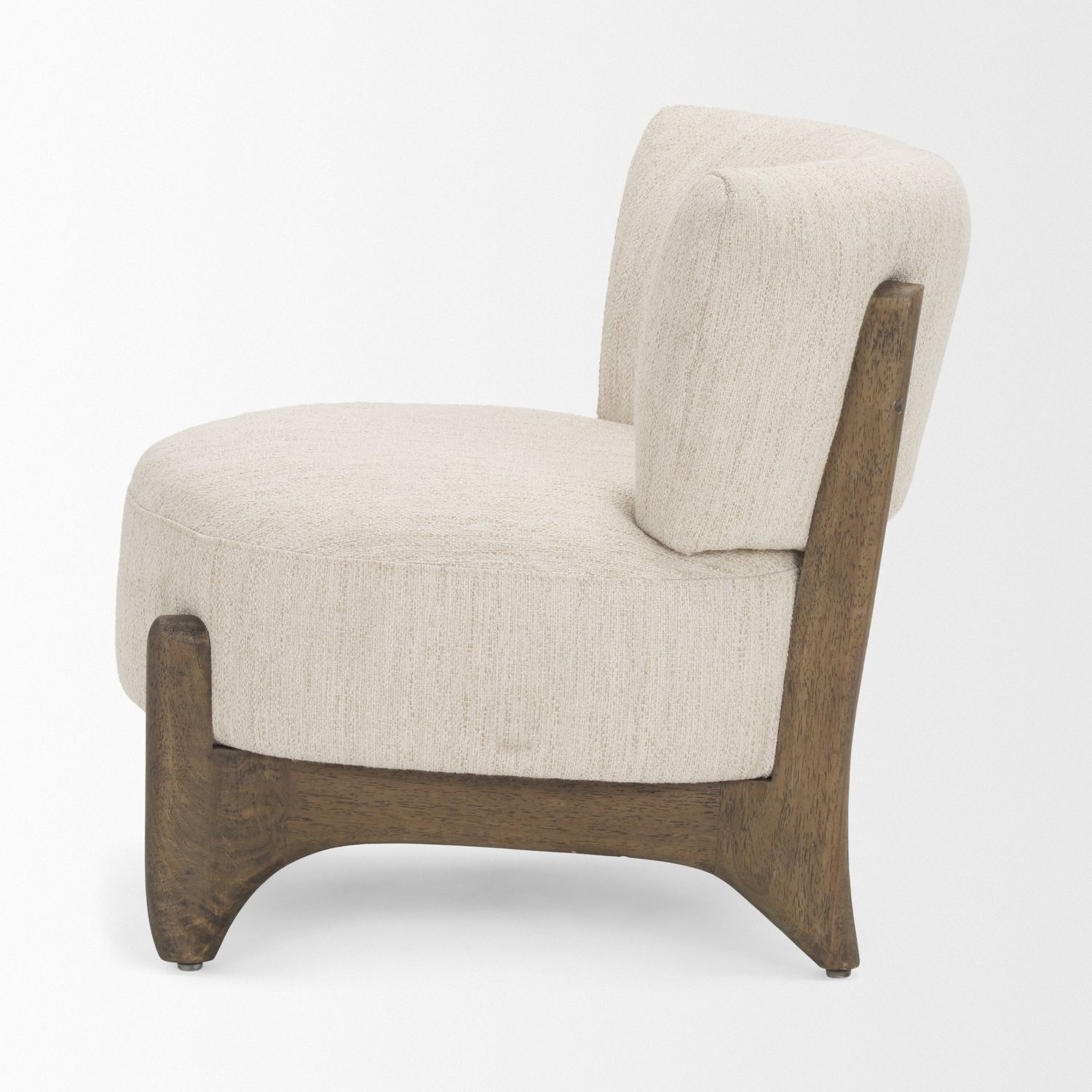 Accent Chair | Cream/Wood