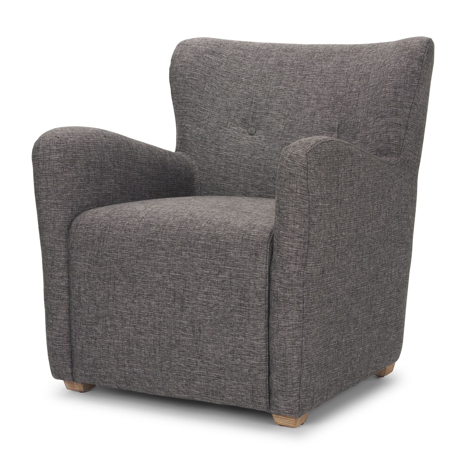 Accent Chair | Gray Twill/Wood