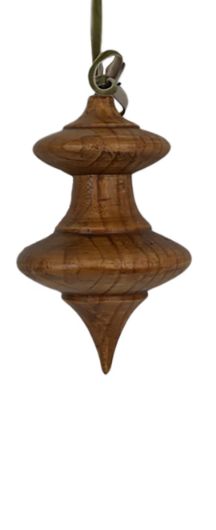 Wooden Finial Ornament 11" | Brown
