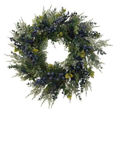 Cedar &amp; Eucalyptus Wreath 22" | Green-Berry