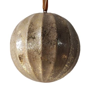 Wooden Ornament 4.5" | Antique Gold