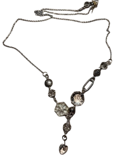 Necklace | Crystals-Stainless Steel Chain