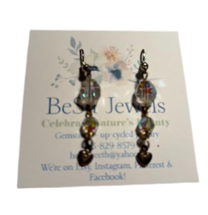 Earrings | Crystal w Heart