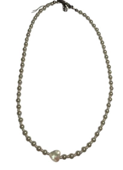 Necklace | Glass/Mother of Pearl