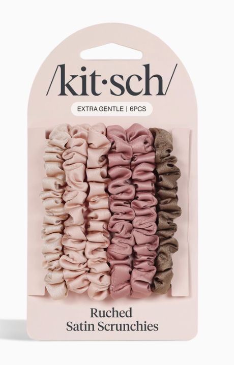 Small Satin Scrunchies | Terracotta 6 pc