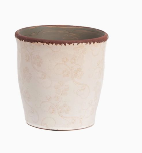 Cream Pot with Floral Pattern | Large