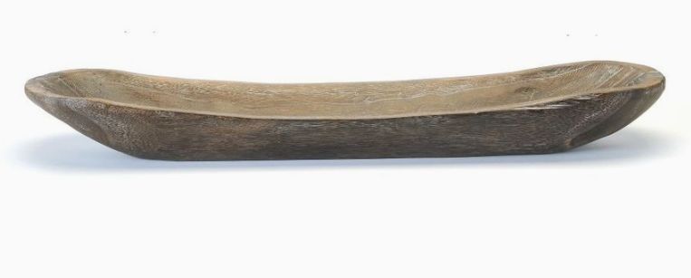 Wood Oval Bowl | Large