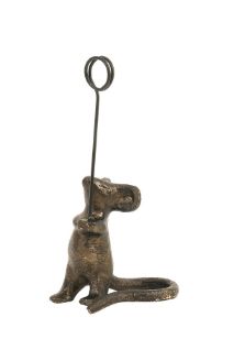 Cast Iron Mouse | Photo Holder/Cheese Card Holder