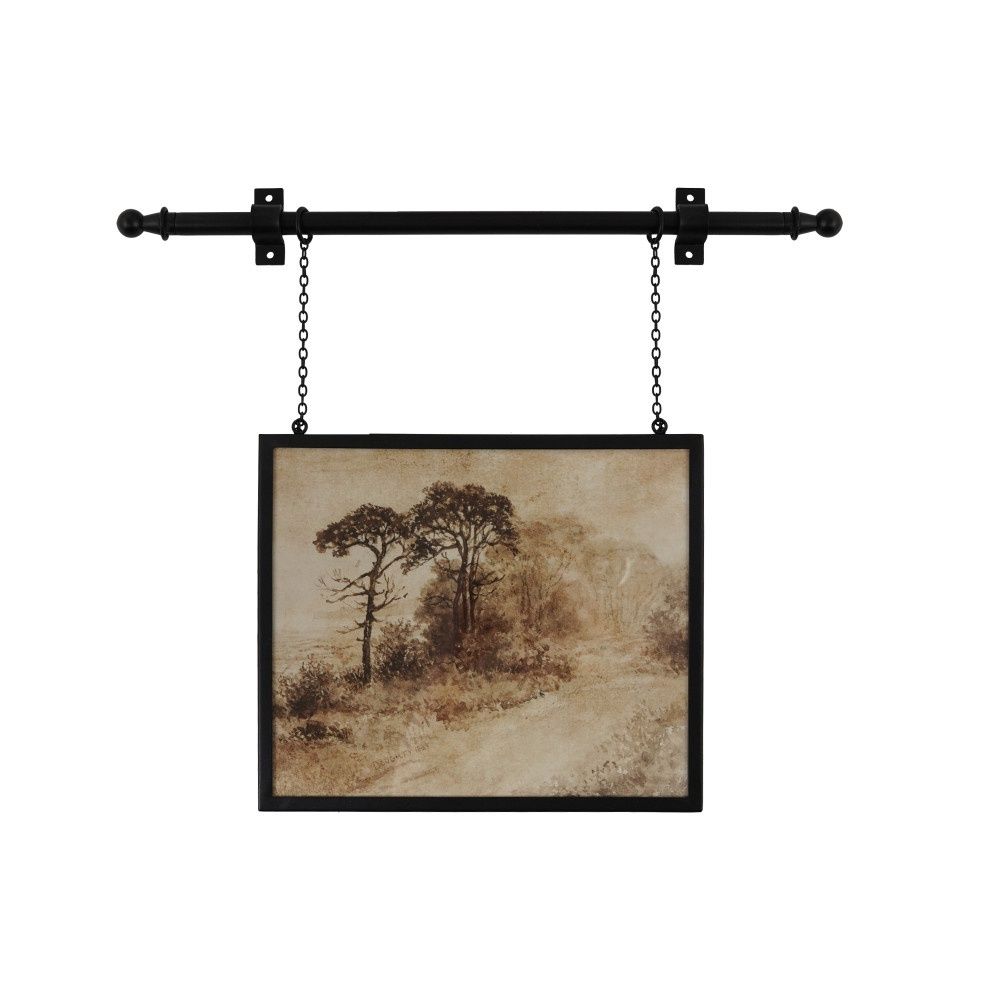 Adjustable Hanging Metal Framed Glass | Wall