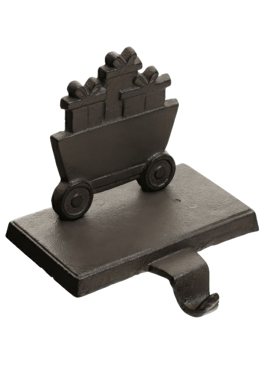 Wagon Stocking Holder | Cast Iron Brown