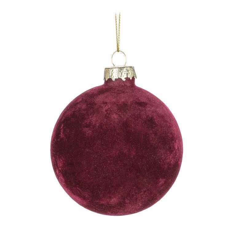 Burgundy Velvet Ornament