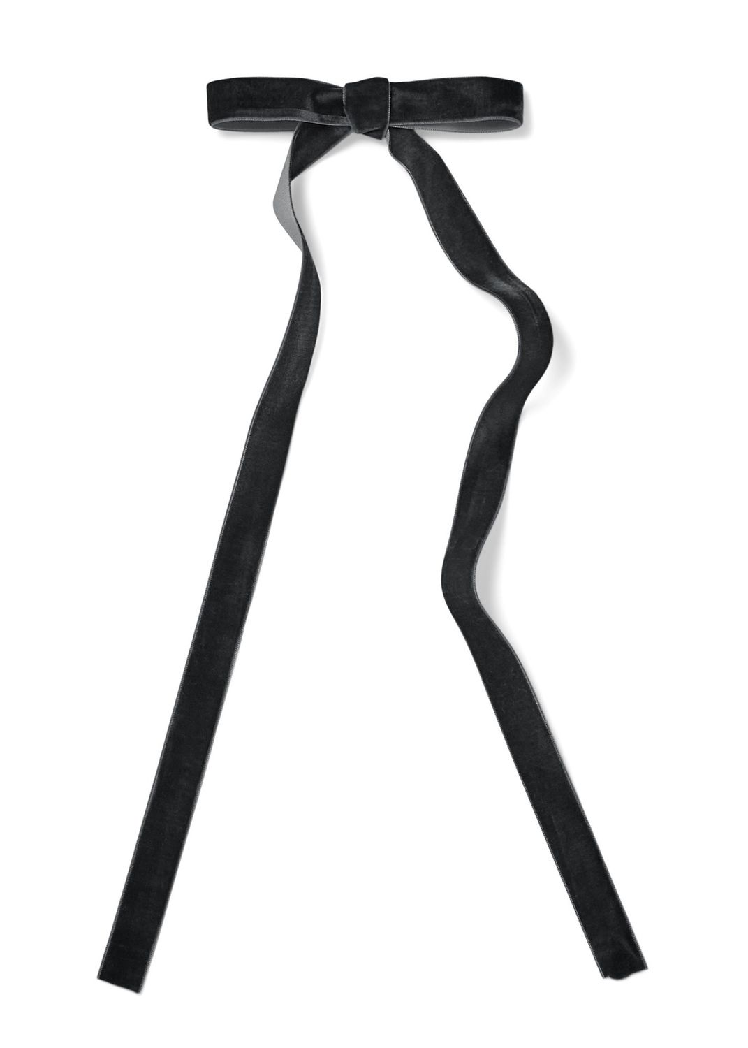 Thin Decorative Bow Clip | Black