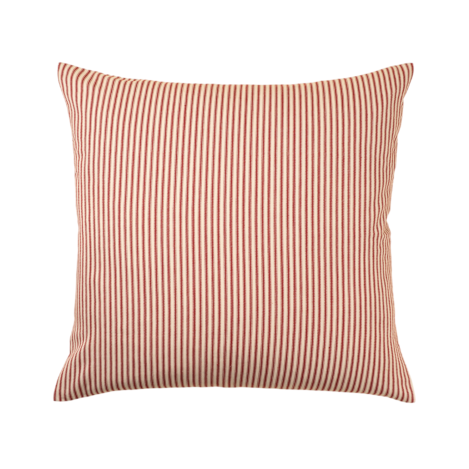 Red Ticking Pillow | 24x24