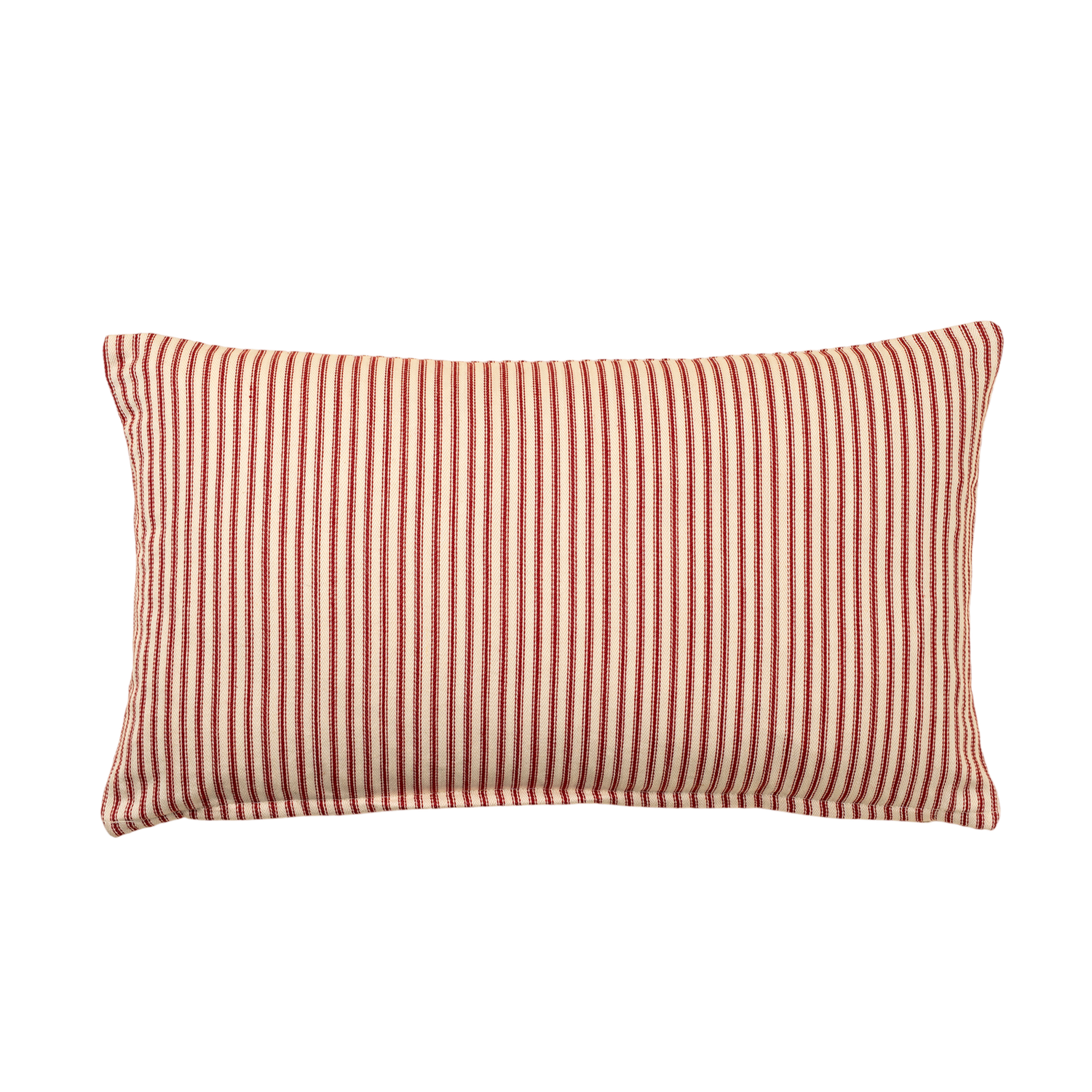 Red Ticking Pillow | 21x12
