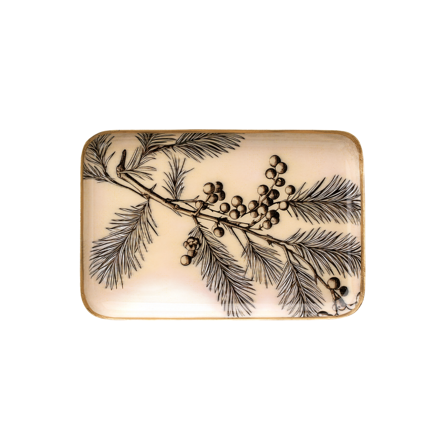 Winterberry Enameled Tray | S