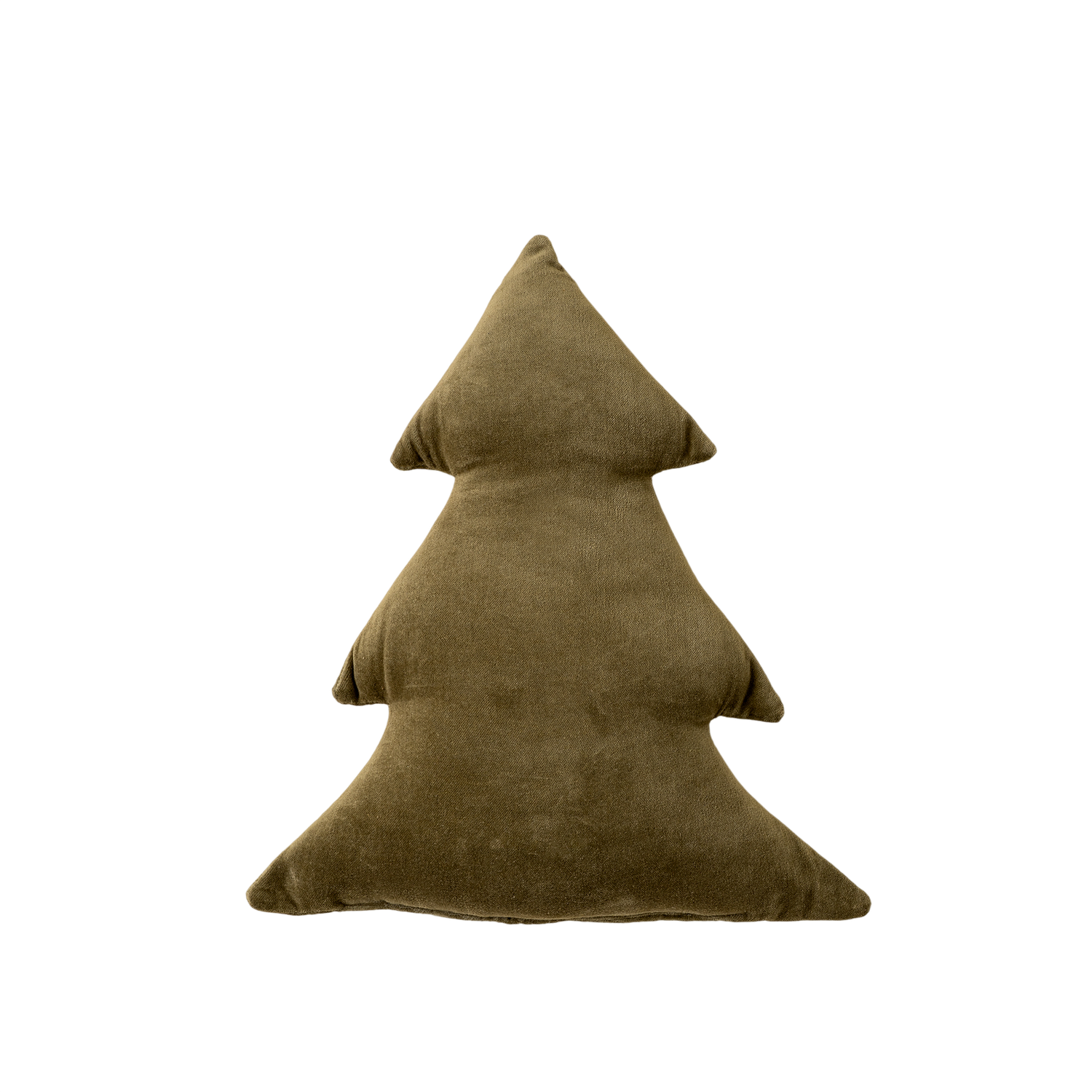 Velvet Tree Pillow | Olive