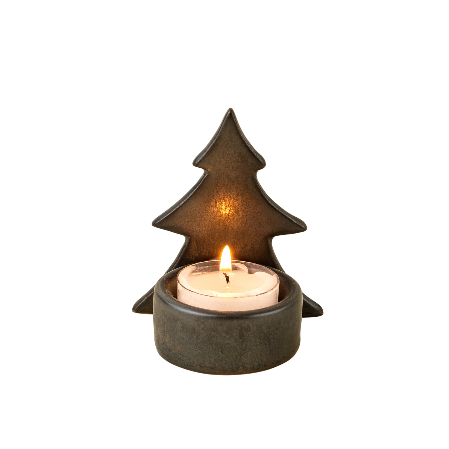 Winterlight Tree Tealight Holder | Black