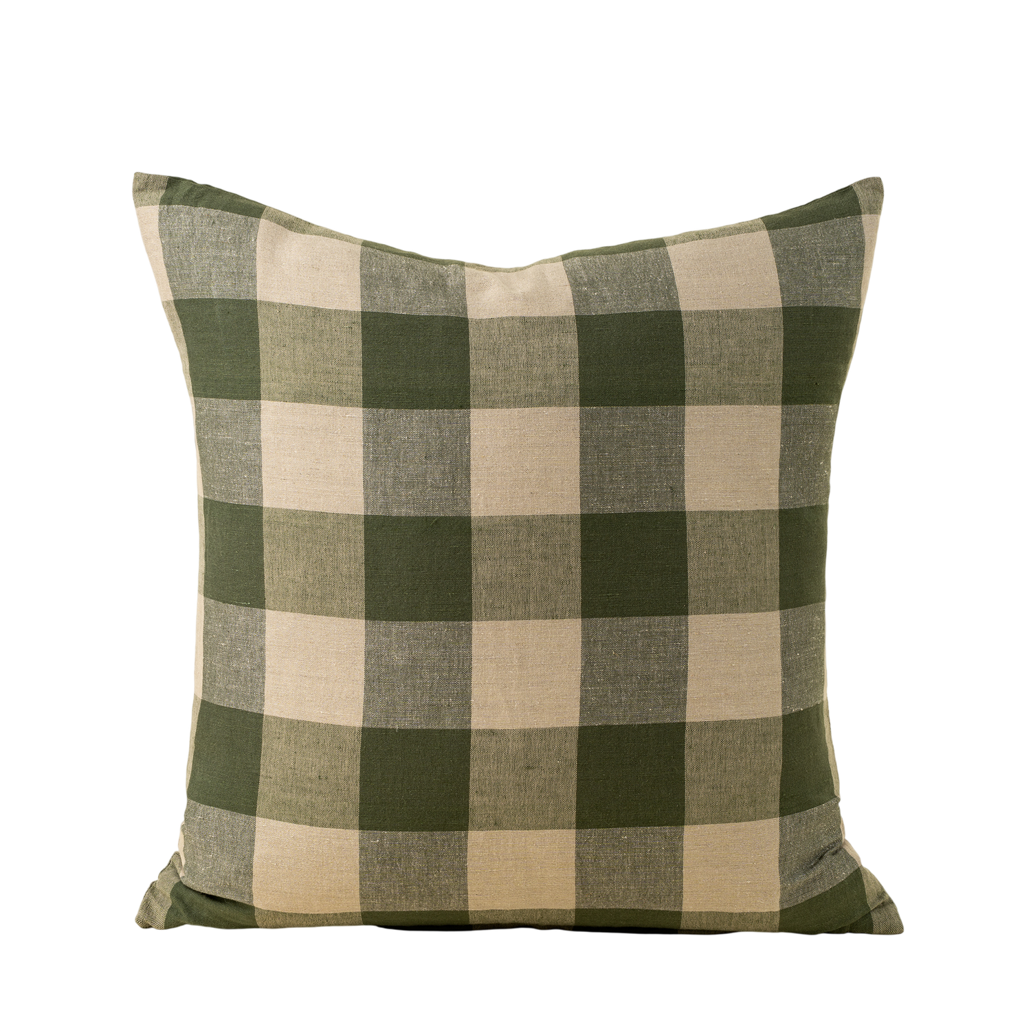 Hawthorne Green Gingham Pillow | 24x24