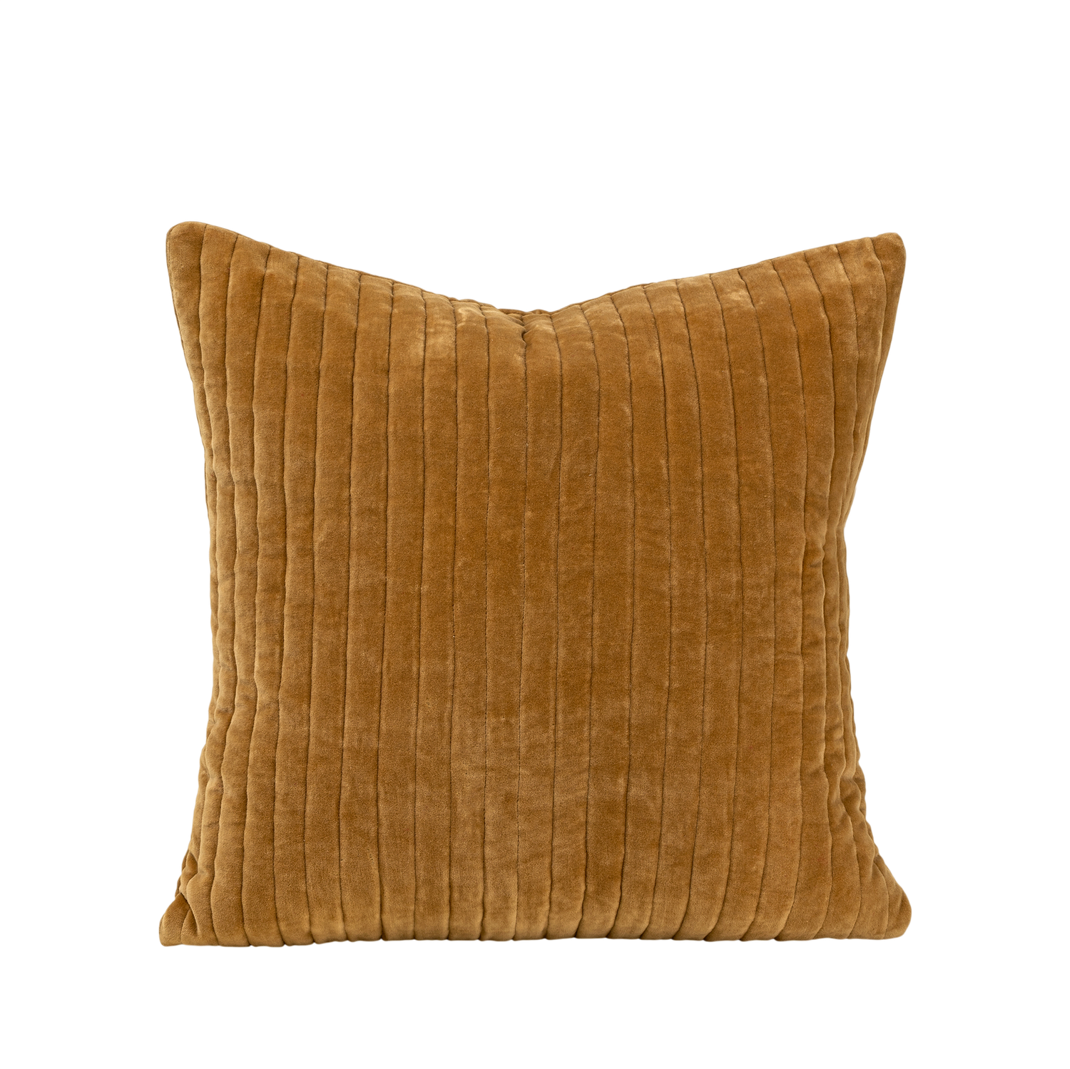 Velvet Gold Stripe Pillow | 20x20