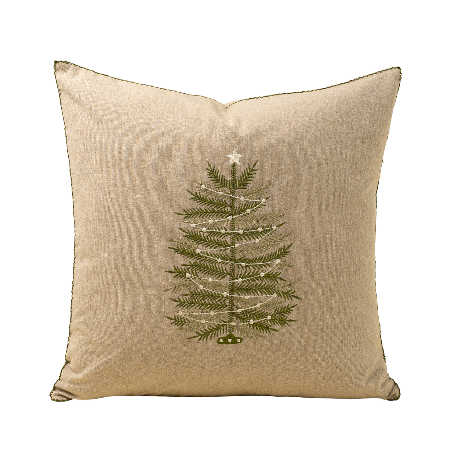 Embroidered Tree Pillow | 20x20