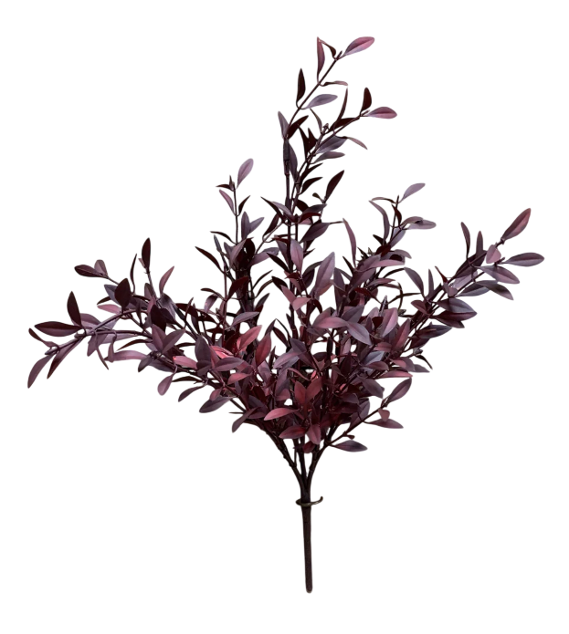 Burgundy Willow Leaves Bush | 18"