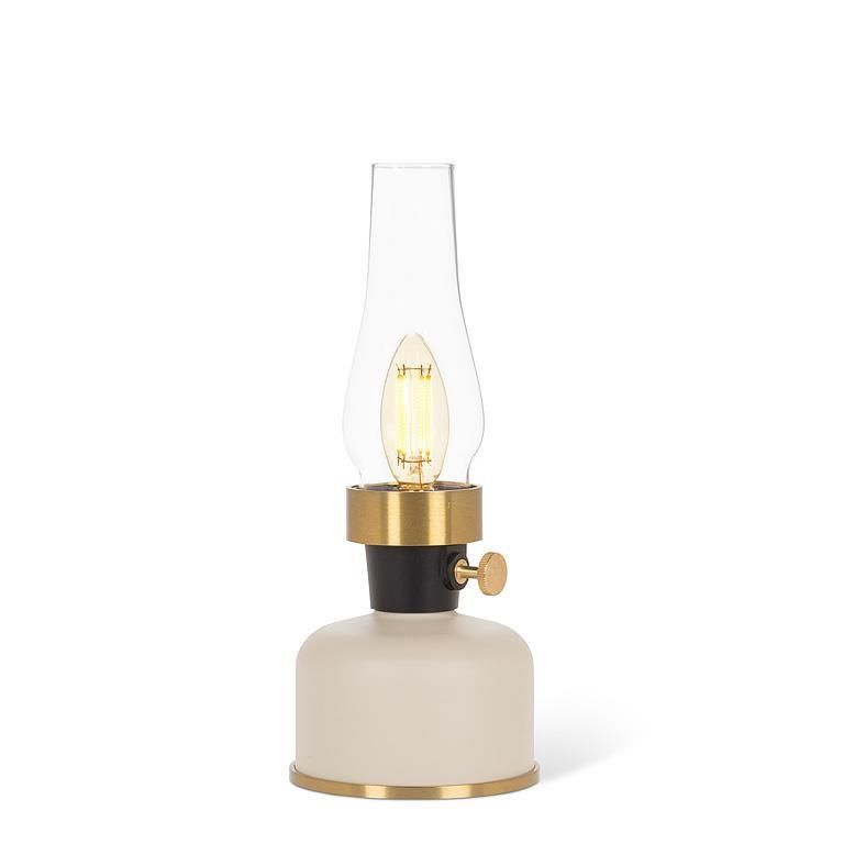 Lantern LED Lamp w/Chimney | Ivory-Sm