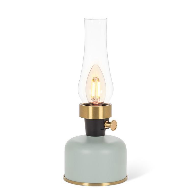 Lantern LED Lamp w/Chimney | Grey-Med