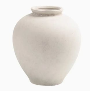 White Terracotta Vase | Large