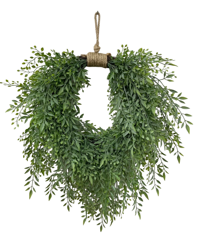 Smilax Heart Shaped Wreath | 21"