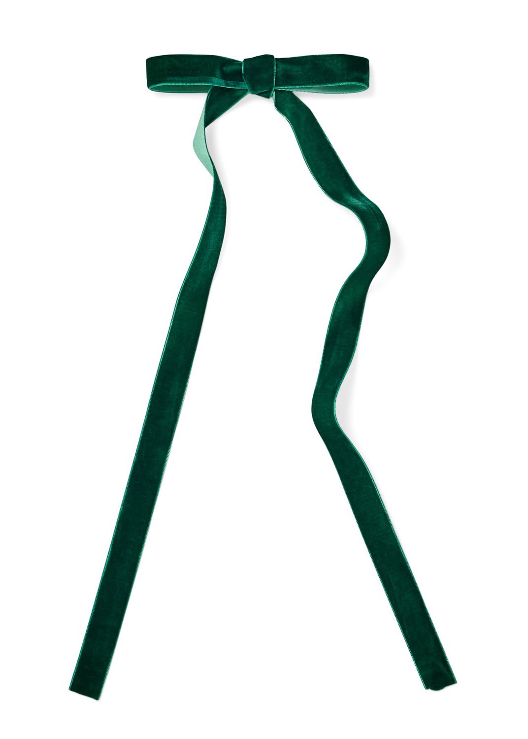 Thin Green Bow w Clip