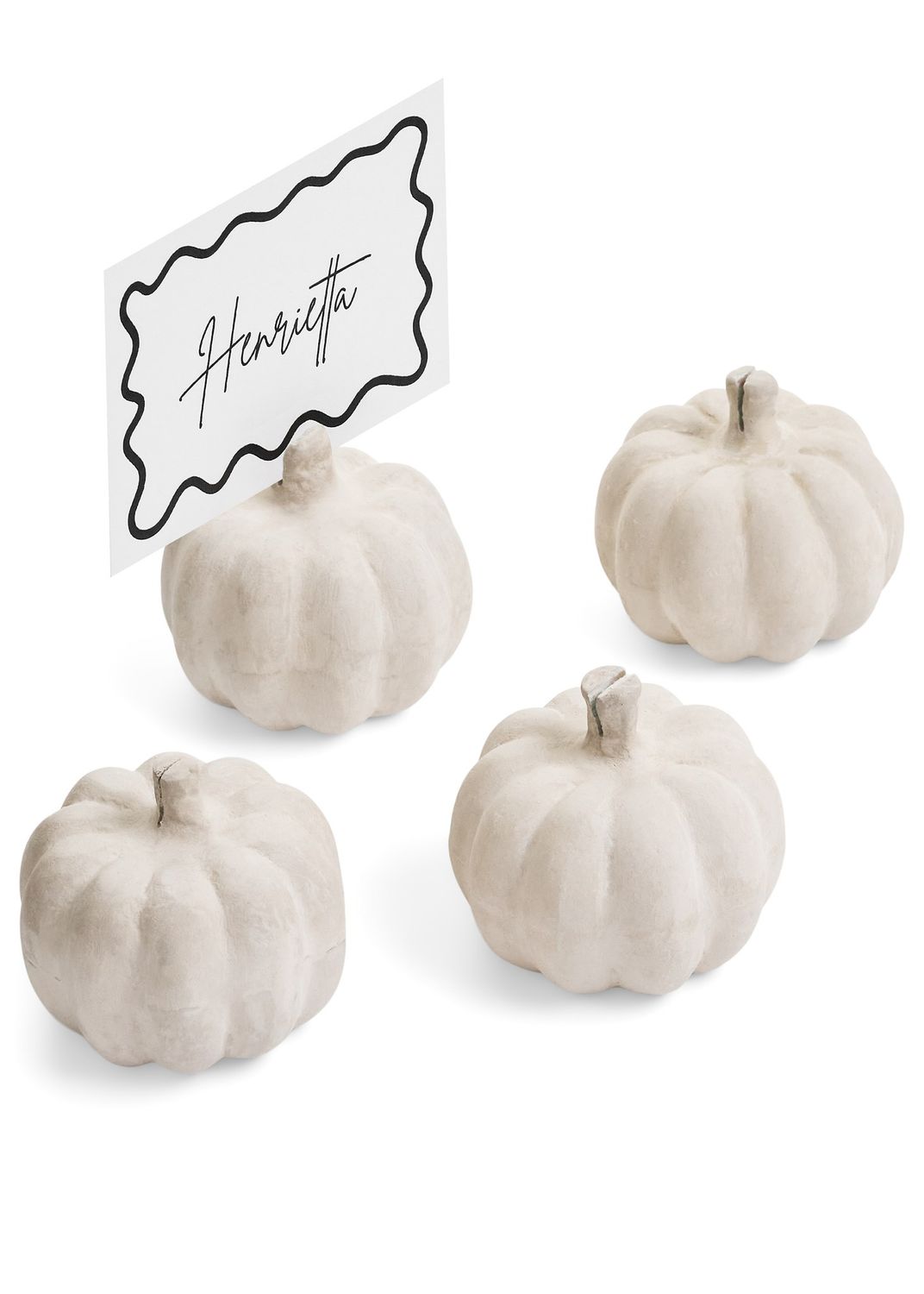 Pumpkin Card Holder Decor | Set of 4