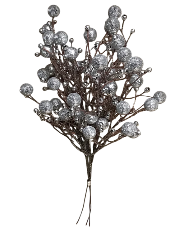 Beaded Pick Bundle Silver | 13"