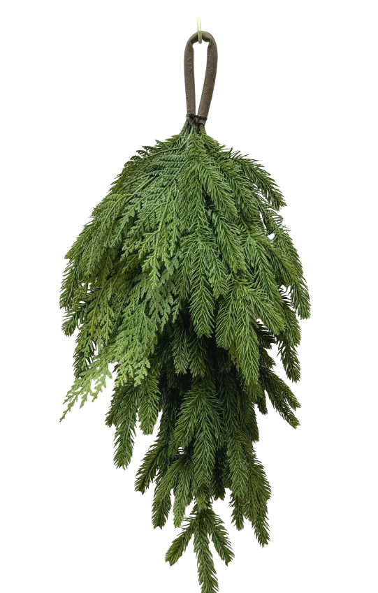 Real Touch Spruce &amp; Cedar Teadrop | 22"