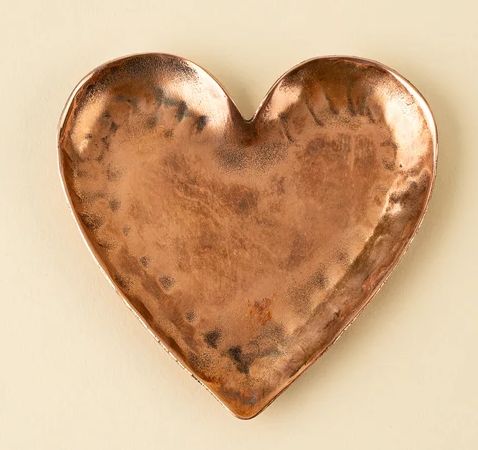 Copper Heart Catchall Tray