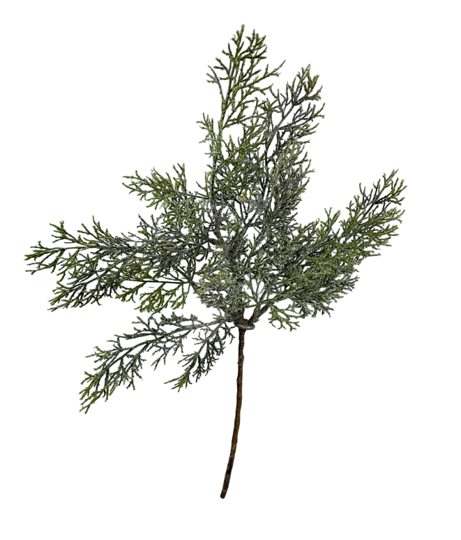 Glittered Cedar Spray | 17"
