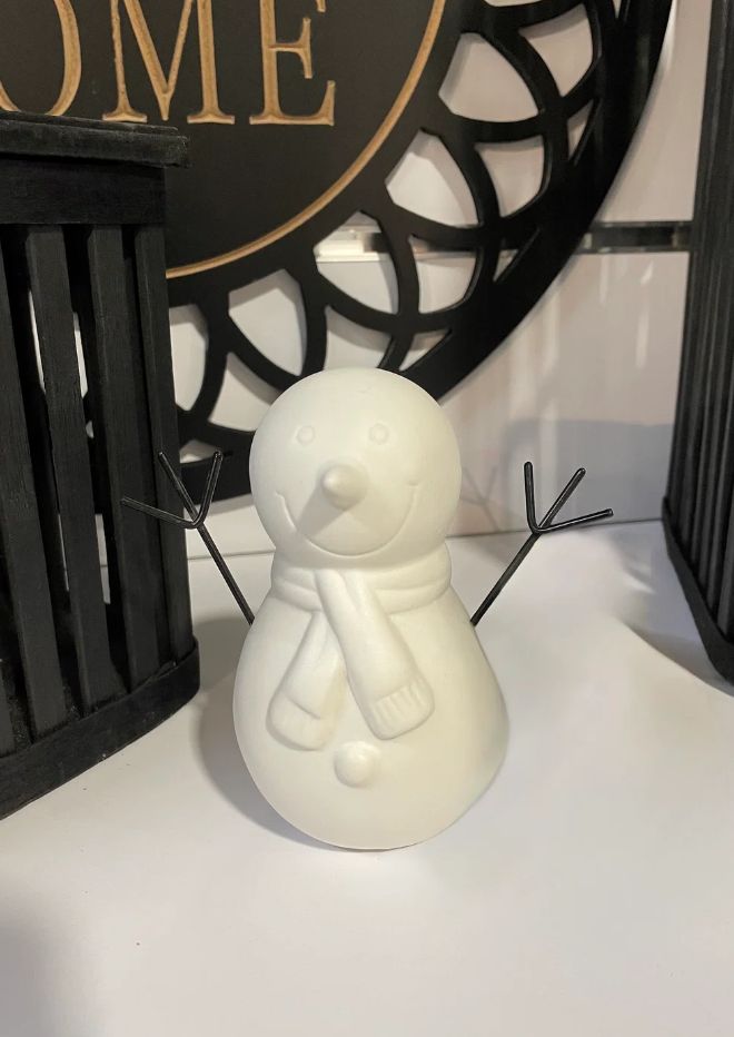 Ceramic Snowman w/scarf