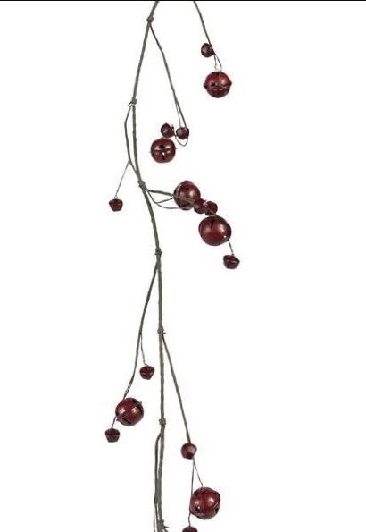 Red Jingle Bell Garland | 5'