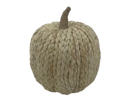Natural Braid Grass Pumpkin 7" | Natural/Large-Tall