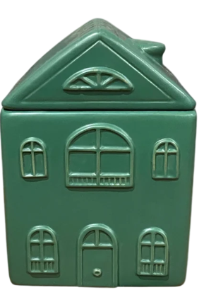 Ceramic House Candle | Frosted Pine Tree