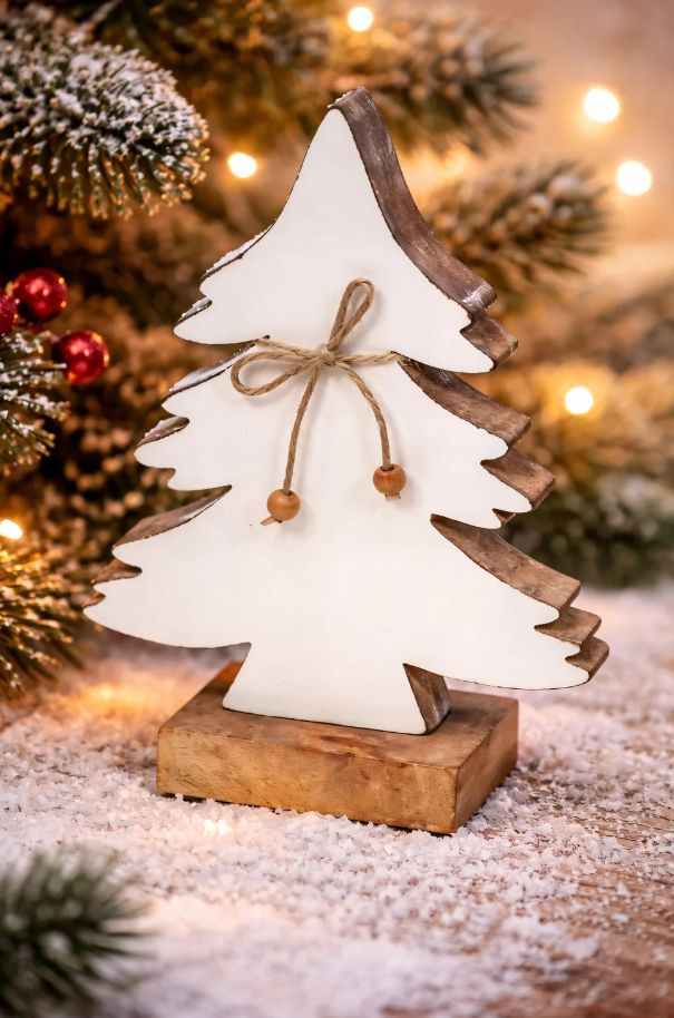Mango Wood Tree | White-S