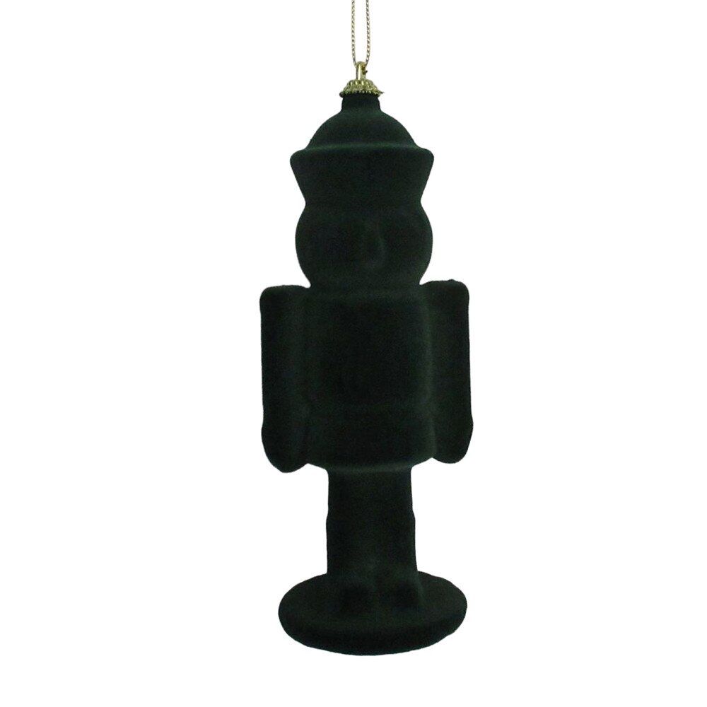 Nutcracker Flocked Orn | Dark Green-S