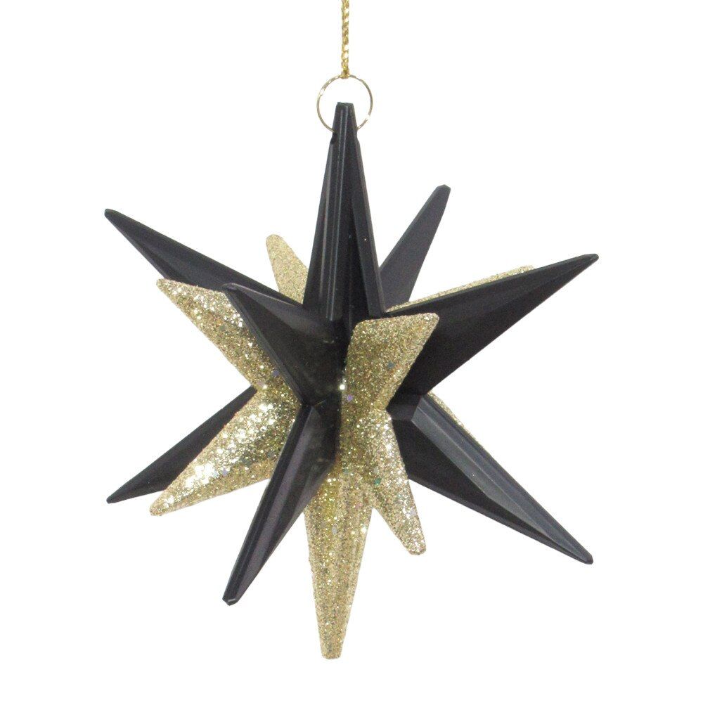Starburst Matte Orn | Black/Gold